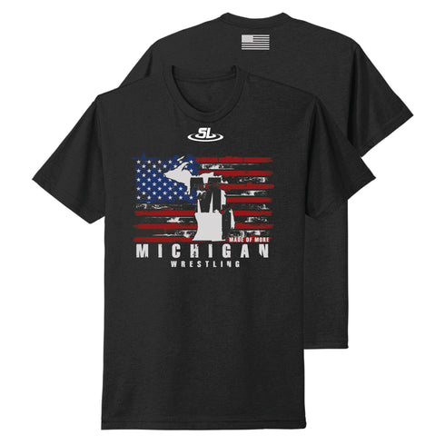 Scraplife State Wrestling Tee - Michigan